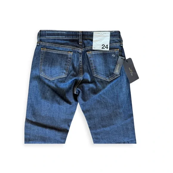 Rag & Bone Dre Jeans NWT Slim Boyfriend Dark Wash Denim 24 - Picture 5 of 12